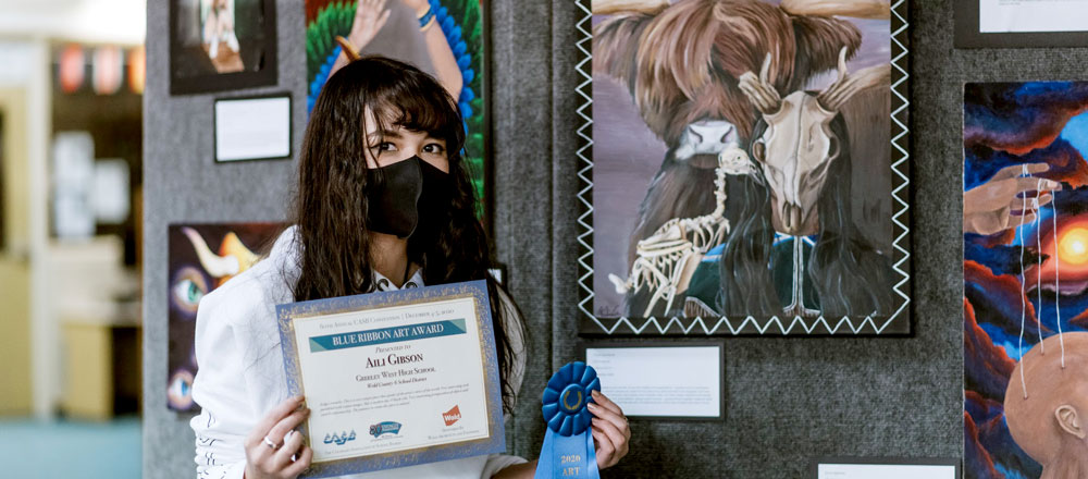 Greeley West Student wins award for art