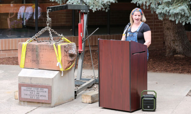 What was found in the Lincoln Middle School time capsule?